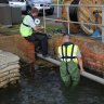 Securing the landing point for a 1km marine grade, SWA, fibre optic cable